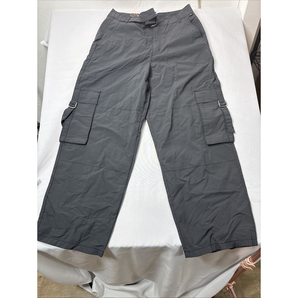 Vans Cobra Baggy Cargo Pants Women 30 Gray Wide Leg Utility Skate Streetwear NWT